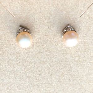 Pink Freshwater Pearl Earrings